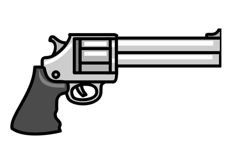 Dibujo para colorear pistola