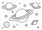 Dibujos para colorear planetas 