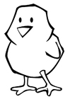 Dibujos para colorear pollito