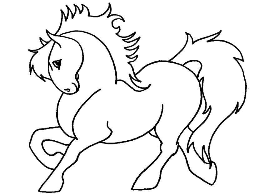 Dibujo para colorear Pony
