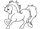 Dibujo para colorear pony