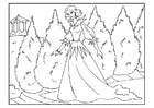 dibujo-para-colorear princesa