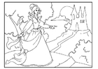 dibujo-para-colorear princesa