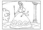 dibujo-para-colorear princesa