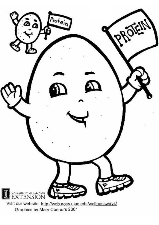 Dibujo para colorear ProteÃ­nas