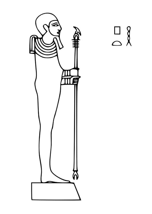 Dibujo para colorear Ptah