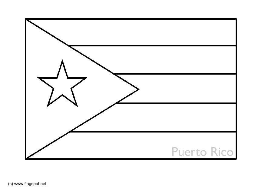 Dibujo para colorear Puerto Rico