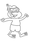 dibujo-para-colorear rana