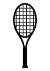 Dibujos para colorear raqueta de tenis