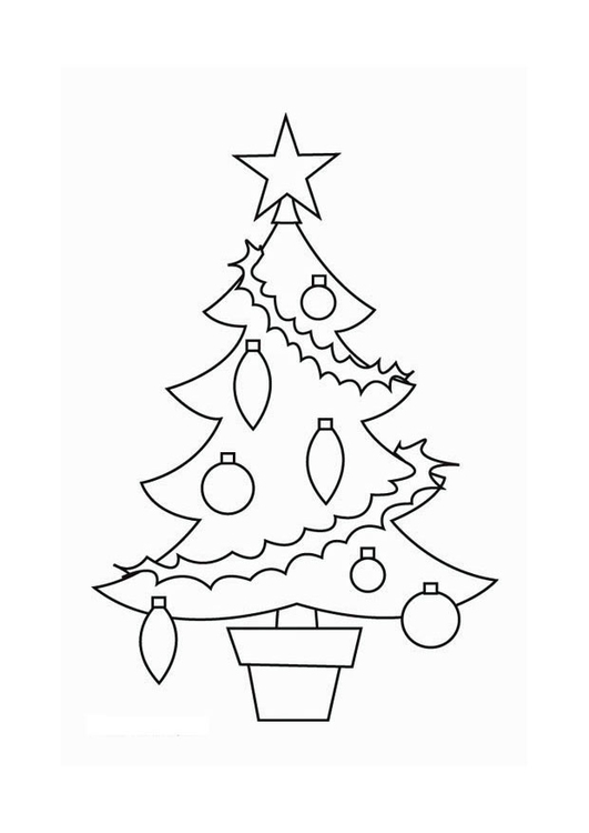 Dibujo para colorear Ãrbol de navidad