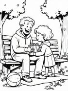 Dibujo para colorear regalo del dÃ­a del padre