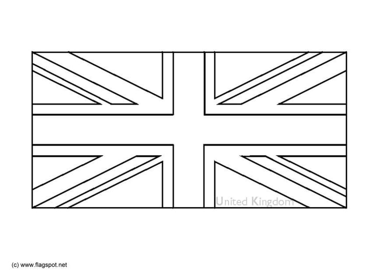 Dibujo para colorear Reino Unido
