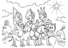 Dibujos para colorear Reyes Magos