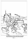 Dibujos para colorear Robots ayudando a los astronautas