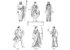 Dibujos para colorear Sacerdotes griegos y dioses