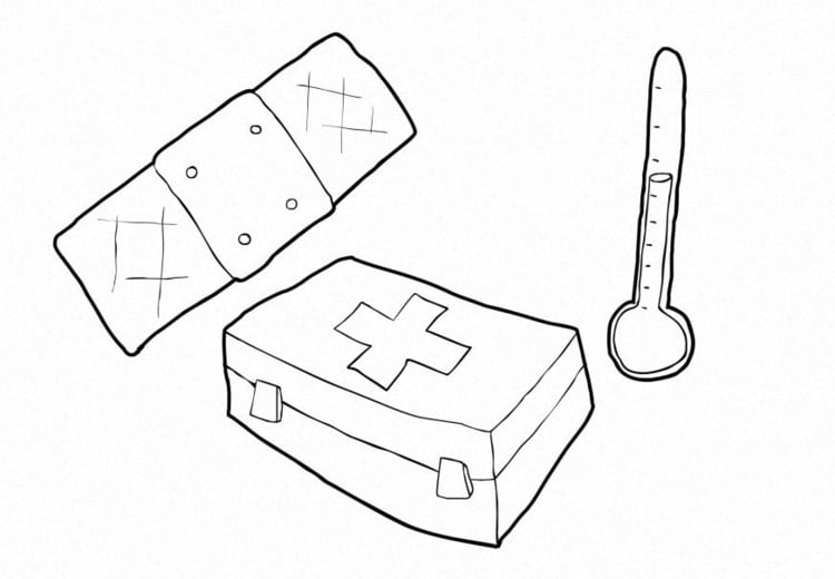 Dibujo para colorear Salud ' asistencia