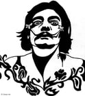 Dibujo para colorear Salvador DalÃ­