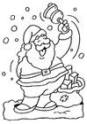 Dibujos para colorear Santa claus