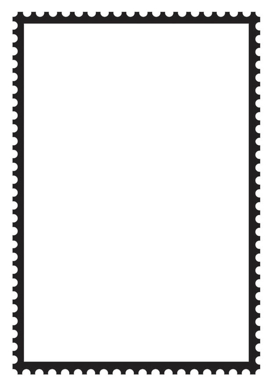 Dibujo para colorear Sello rectangular