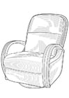 Dibujos para colorear sillón