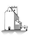 Dibujos para colorear Silo para el grano
