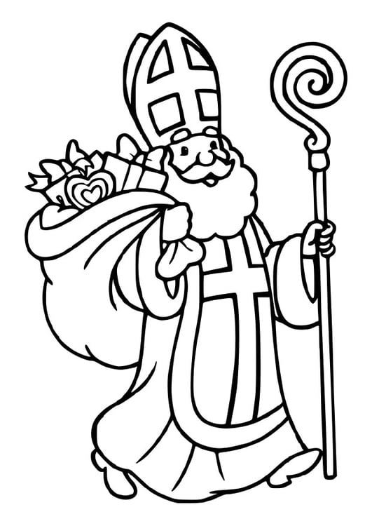 Dibujo para colorear Sinterklaas