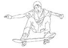 Dibujos para colorear skate