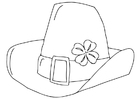 Dibujos para colorear sombrero del Día de San Patricio