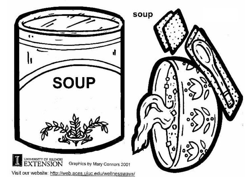 Dibujo para colorear Sopa