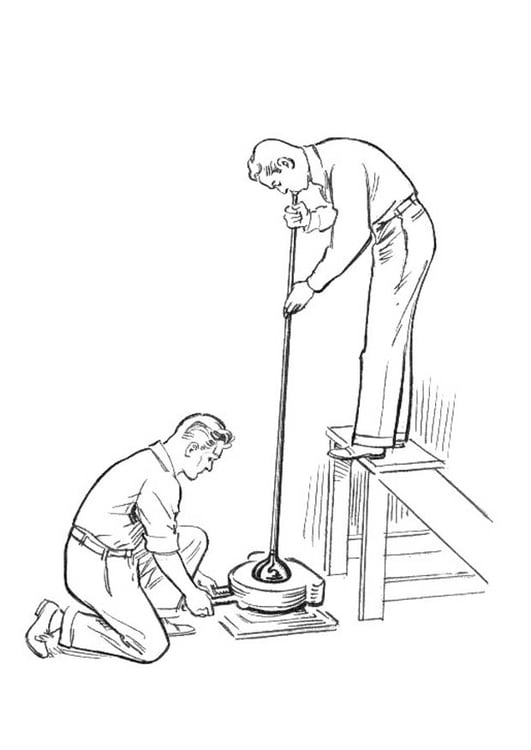 Dibujo para colorear soplador de vidrio