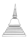 Dibujos para colorear stupa