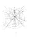 Dibujos para colorear tela de araña