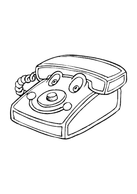 Dibujo para colorear TelÃ©fono de juguete