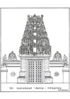 Dibujos para colorear templo