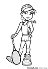 Dibujo para colorear tenis