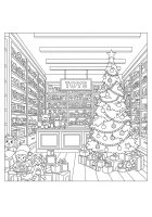 tienda de juguetes de Navidad