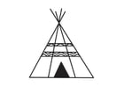Dibujo para colorear tipi