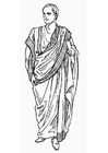dibujo-para-colorear Toga