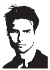 Dibujos para colorear  Tom Cruise