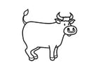 Dibujo para colorear toro