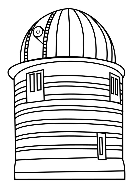 Dibujo para colorear torre de observaciÃ³n
