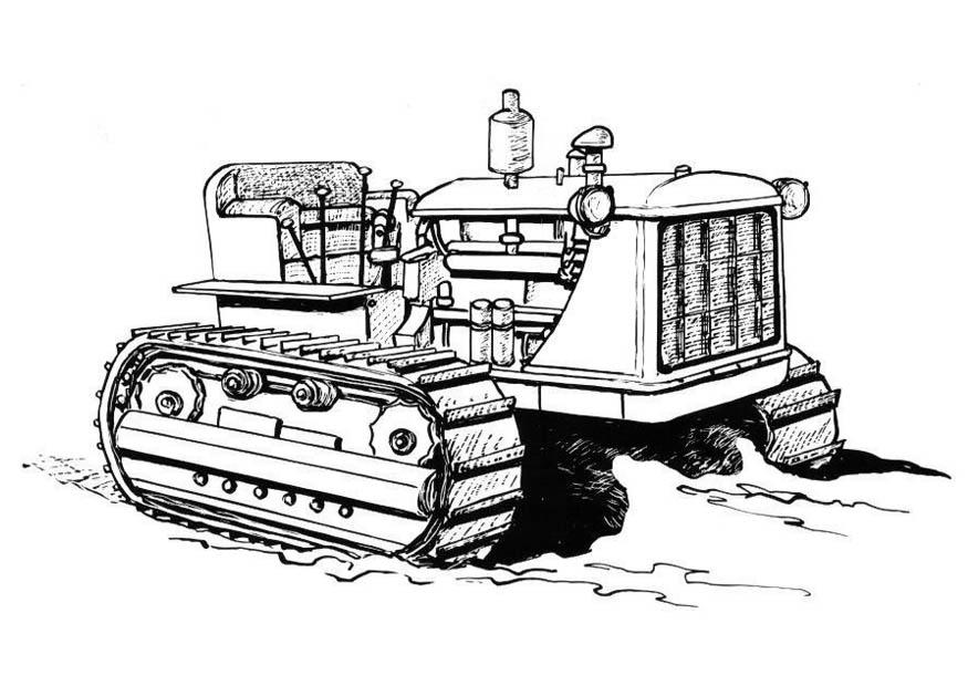Dibujo para colorear tractor