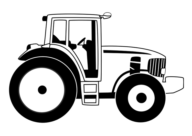 Dibujo para colorear tractor