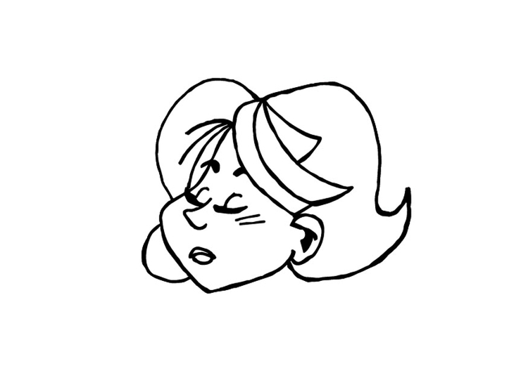 Dibujo para colorear Tranquila