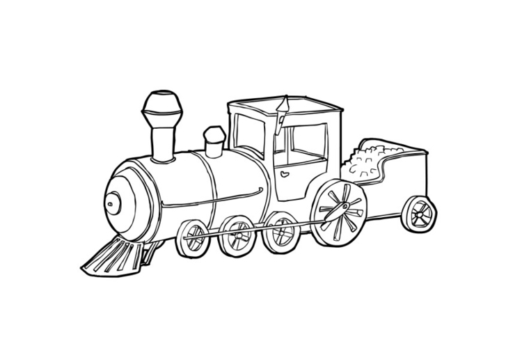 Dibujo para colorear Tren