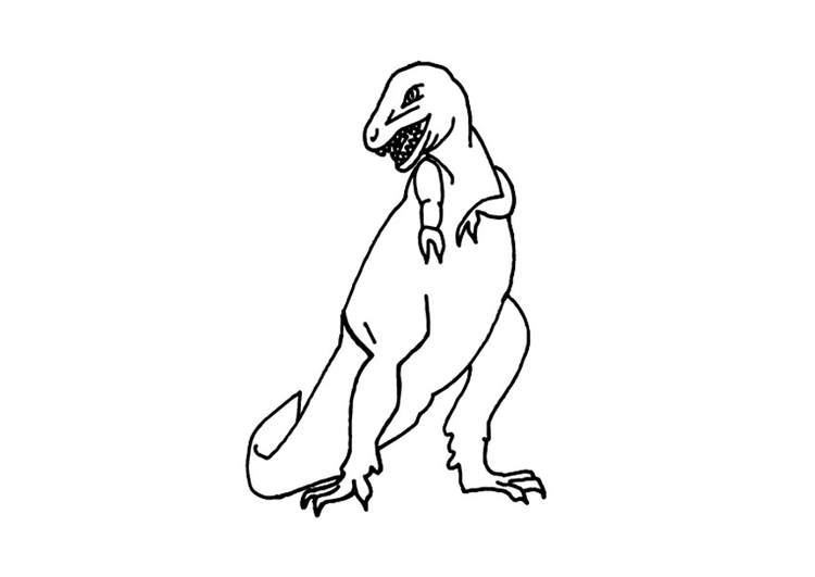 Dibujo para colorear T-rex