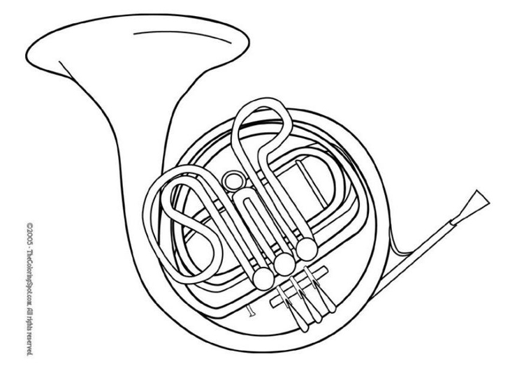 Dibujo para colorear Trompa