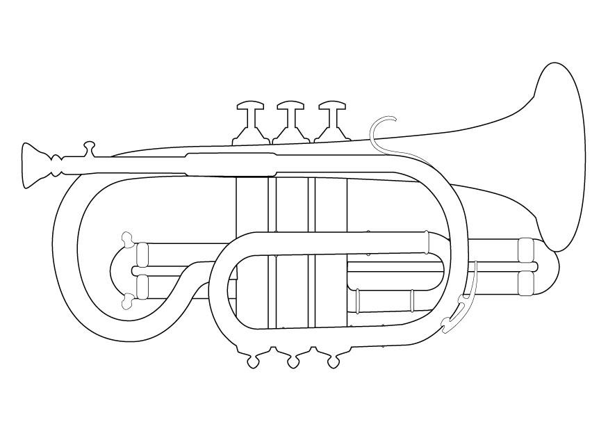 Dibujo para colorear Trompeta