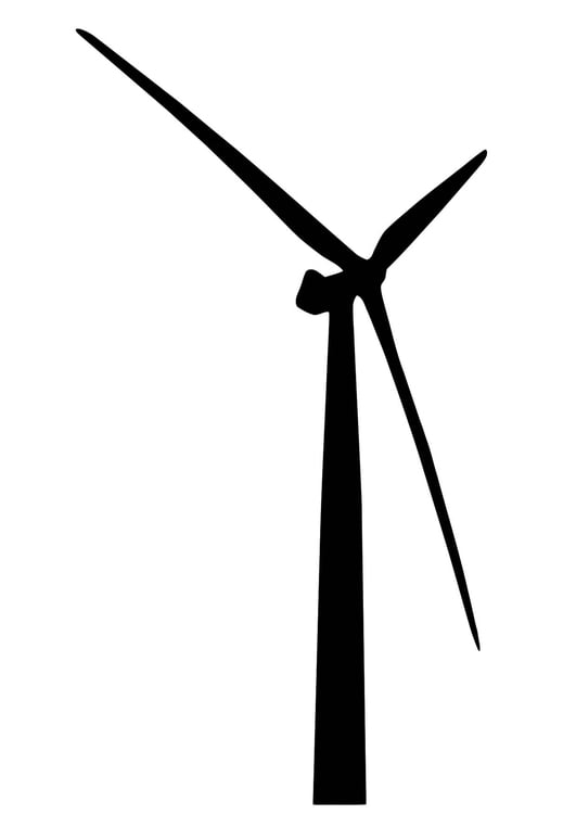 Dibujo para colorear Turbina de viento