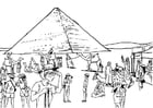 Dibujo para colorear Turismo en Egipto